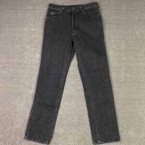 Vintage Lee Jeans Men's 36 x 34 Measures 33 x 33 Black Denim Made in the USA